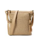 The Sak Lucia Crossbody Bag in Crochet, Convertible Purse with Adjustable Shoulder Strap, Bamboo Static, Bamboo Static, Medium