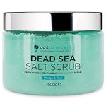 PraNaturals Dead Sea Salt Body Scrub 500G – Hydrating & Moisturising, Natural Oils & Minerals, Exfoliating, Softening & Nourishing, All Skin Types, No Parabens, Vegan & Cruelty Free (Mango & Kiwi)