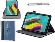 Navitech Blue Faux Leather Case Cover With Stand For The Soledpower 10.1 Inch Google Android 4.4 Kitkat Tablet