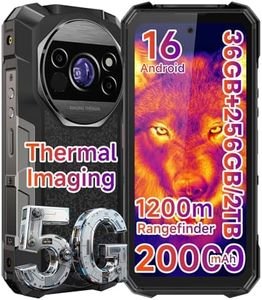 FOSSIBOT F115 Ultra 5G Rugged Phone, Android 16, 20000mAh Battery/33W, Thermal Imaging & 1200m Laser Rangefinder, 64MP Ultra Long-Range Night Vision, 36GB+256GB/2TB Expandable, 6.78" FHD+120Hz Display