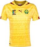 Puma 744554 Men's Soccer Cameroon Away Replica Short Sleeve Shirt, Dandelion, M