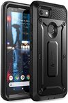 SUPCASE Google Pixel 3 Case, Full-Body Rugged Holster Case with Built-in Screen Protector for Google Pixel 3 2018 Release, Unicorn Beetle PRO Series - Retail Package (Black)