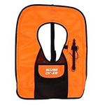 Scuba Choice Adult Orange Snorkel Vest with Front Pocket and Whistle, Large