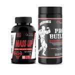 Mysha Nutrition Mass UP & Pro Build Combo for Power, Stamina & Muscle Pump with Mass Gainer, 60 Capsules Mass Up & 120 Capsules of ProBuild, Pack of 1 bottle each