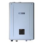 Noritz NRCB199DV-NG Indoor Direct Combination Boiler (Standard Vent Convertible) with Built-in Pump, max 199,900 DHW, 11.1 Gpm, 120,000 Btuh Space Heating-Natural Gas, Gray