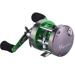 Sougayilang Round Baitcasting Reel,Conventional Reel-Reinforced Metal Body Anti-Reverse Fishing Reels for Catfish, Salmon/Steelhead, Striper Bass,Tuna and Inshore Saltwater Fishing