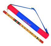 Sarfuddin Flutes G Sharp Base Right Hand Size 24.5 Inches Bamboo Flutes Bansuri With Carry Bag