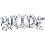 KatchOn, Bride Balloons Silver, 16 Inch - Bachelorette Party Decorations | Silver Bride Balloons for Bridal Shower Decorations | Silver Bride Balloons Bachelorette | Bride Balloon Silver for Wedding