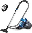 Eureka Bagless Canister Vacuum for Carpets and Hard Floors, Powerful Lightweight Vacuum Cleaner with Large Dust Cup Extension Tube 2-in-1 Crevice Tool Floor Nozzle, Blue, Whirlwind NEN110B w/Filter