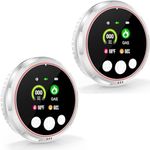 2 Pack 4-in-1 Carbon Monoxide Detectors &Smoke &Natural Gas Leak Detector, Portable Carbon Monoxide Detectors Plug in & Battery Backup - Hotel and Travel Safety, RV, Home