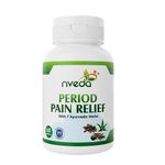 Nveda Natural Menstrual/Period Pain Relief with 7 Ayurvedic Herbs, Helps to Reduce Menstrual/Period Cramps & Pain, Relieves Stress & Anxiety, Irritability & Increases Energy for Women - 60 Capsules