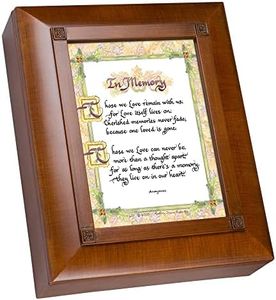 Mom Cottage Garden Woodgrain Rememberance Keepsake Box