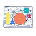 Kids Silicone Placemat for Dining Table with Edge Montessori Placemat Early Learning Colors Figures Easy Clean Placemat Develop Eating Skills with Colors Figure Kids Placemat Educational Non Slip