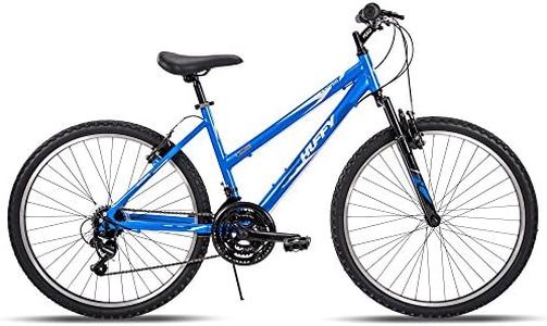 Huffy Hardtail Mountain Trail Bike 24 inch, 26 inch, 27.5 inch, 26 Inch Wheels/17 Inch Frame, Ocean Blue Gloss