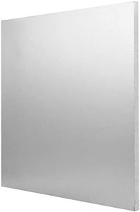 MUKCHAP 12 x 12 x 3/8 Inch Aluminum Sheet Plate, 300x300x10mm 6061 Aluminum Sheet with Protective Film, 6061-T651 Aluminum Tooling Flat Plate