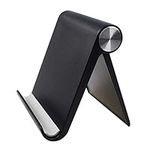 GORWRICH Mobile Phone Holder, Desktop Mobile Stand and Tablet Stand Holder with Adjustable Angle (Black)