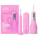 Spotlight Oral Care Signature Gift Set - Made by Dentists | Sonic Pro Electric Toothbrush & Water Flosser with UV-C Sterilisation | Luxury Oral-Care Duo for Deep Clean, Healthier Gums & White Smiles
