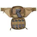 FRTKK Concealed Carry Fanny Pack Holster Ultimate Pistol Pouch Fits 1911, Beretta, Glock 19, 26, 43, H&K, Ruger, S&W MP Shield, Sig Sauer, Springfield XDs, Taurus Mor