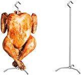 2-Pack Turkey Hanger, Turkey Rack for Smoker, Four-legged Bracket Grill Super Skewers for Smoke, Vertical Chicken Rack for Smoking Whole Chicken/Turkey, Poultry Hanger for Pit Barrel, Green Egg Smoker