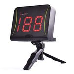 DRM Swing Shoot Pitch Speed Radar with Red Digital Display and Voice Out, Hands Free, Free Standing, Portable Sports Speed Training Aid, Golf Gift