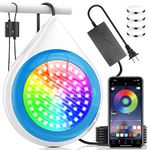 LED Light for Pool Underwater, 12V LED Swimming Pool Light for above Ground/Inground Pool,RGB Color Changing Pool Light with APP Control,Submersible LED Light for Pool with 16.4ft Cord &Transformer