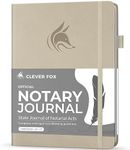 Clever Fox Notary Journal – Notary Public Journal of Notarial Acts – Hardcover Notary Log Book – Notary Supplies – 612 Record Entries, Numbered Pages, Hardcover, 8.5x11″ (Foggy Alps)