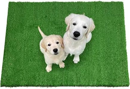 Fake Grass for Dogs - Artificial Pee Grass for Dog Potty Tray Training Pet Turf - Indoor and Outdoor Mat for Pet Training with Drainage Hole (39.4" X 19.7")