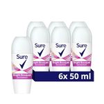 Sure Bright Bouquet Anti-Perspirant Roll On for 48-hour sweat and odour protection deodorant for women 6x 50 ml