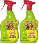 Provanto Ultimate Bug Killer, 1L - Fast Acting Bug Spray with Up To 2 Weeks Protection From Pests, Contact Insecticide for Indoor & Outdoor Plants (Pack of 2)