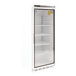 Polar Refrigeration C-Series 185W Upright Display Cooler Fridge 600 Litre, White, 2°C to 8°C, 1895(H)x777(W)x735(D)mm, Energy Rating B, 4 Shelves, Reversible Door, R600a | CD088