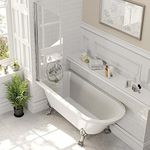 White Traditional Bathroom Freestan