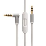 Replacement Audio Cable Cord Wire with in-line Microphone and Control for Beats by Dr Dre Headphones Solo/Studio/Pro/Detox/Wireless/Mixr/Executive/Pill (White)