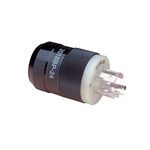 Marinco 12-24 Volt Troll Mtr Plug, Black