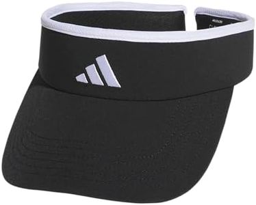 adidas Women's Match Visor (Black/White, One Size)