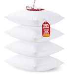 Utopia Bedding Waterproof Zippered Pillow Protectors (Size - 50 x 70 cm) - Pack of 4 - Anti Bed Bug and Dust Mite Proof Pillow Encasement