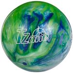 Brunswick T-Zone Glow Pre-Drilled Bowling Ball, Green/Blue, 12