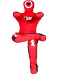 Un-Filled Wrestling Dummy Grappling Dummy Jiu Jitsu Dummy for BJJ Judo Karate Training Adult and Youth Practice Dummies (Red Sit, 5ft / 60 inches)