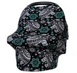 Nursing Cover for Baby Breastfeeding - Car Seat Canopy,Shopping Cart, High Chair, Stroller - All-in-1 Soft Breathable Stretchy 95% Cotton Infinity Nursing Cover Up for Girls, Boys (Elephant)