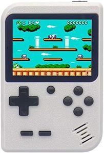 RFiotasy Retro Game Machine Handheld Game Console with 400 Classical FC Game Console Support for Connecting TV Presents Birthday for Kids and Adult (YJ-White)