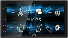 JVC KW-M150BT Bluetooth Car Stereo Receiver with USB Port – 6.75" Touchscreen Display - AM/FM Radio - MP3 Player Double DIN – 13-Band EQ (Black)