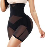 Gotoly Shapewear for Women Tummy Control Panties High Waist Trainer Butt Lifter Shorts Seamless Shaping Boyshorts Slimming Briefs Thigh Slimmer Body Shaper Black