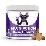 NutriPaw 8-in-1 Multi-Vitamin Treats For Dogs - Brain, Heart, Skin, Coat, Immunity, Digestion, Joints & Energy - Perfect for Small, Medium and Large Dogs