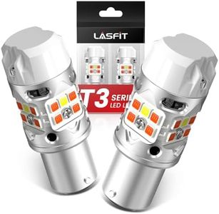 LASFIT T3 1157 Switchback LED Bulb Built In Resistor Front Turn Signal CANBUS Error Free White Amber Dual Function 500% Bright 2057 2357 7528 BAY15D P21/5W DRL Parking Light Anti Hyper Flash (2pcs)