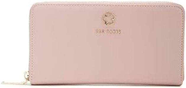 Ted Baker Women's Jorjana Flower Eyelet Large Zip Around Purse, Pale Pink, One Size