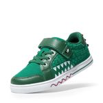 DREAM PAIRS Boys Shoes Kids Sneakers Causal Walking Shoes Non-Slip with Hook and Loop for Toddler Little Kids,Size 12 Little Kid,Green,SDFS2403K