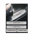 DIAMOND AUTO Virtus Plus Sill Plate/Door Foot Step in Stainless Steel. (Set of 4 Pcs)