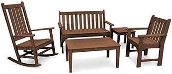 Polywood Vineyard 5-Piece Bench & R