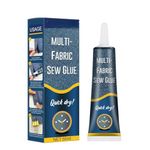 Quick Dry Fabric Glue – Ultra-Stick No-Sew Liquid Adhesive for Clothes | Waterproof & Permanent Bond | Fast-Tack Repair for Denim, Cotton, Leather & More