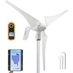 Pikasola Wind Turbine Generator 12V 400W with a 30A Hybrid Charge Controller. As Solar and Wind Charge Controller which can Add Max 500W Solar Panel for 12V Battery
