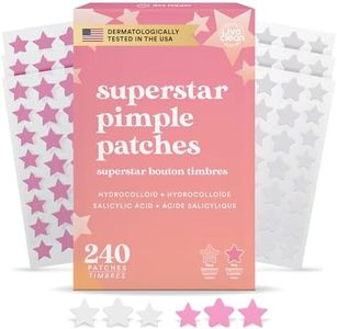 240 CT LivaClean Star Face Patches - Pink & White Patches Star Hydrocolloid Patch Cute, Cute Face Cover